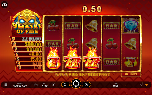 9-masks-of-fire-game-screen